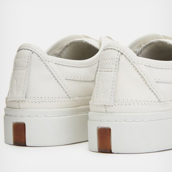 All Saints Milla Sneaker Leather Low Top in Cream Size 9 - Picture 3 of 8